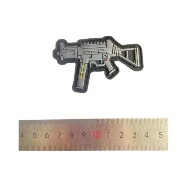 Imagem de Mini Patches De Moral 3D Em PVC De Borracha, Com Design De Armas, Pist