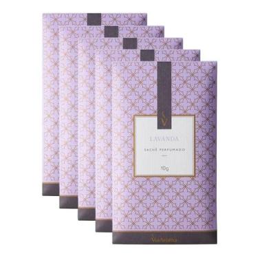 Imagem de 5x Sachês Perfumados Via Aroma 10g - Capim Limão - Lavanda - Flor de C
