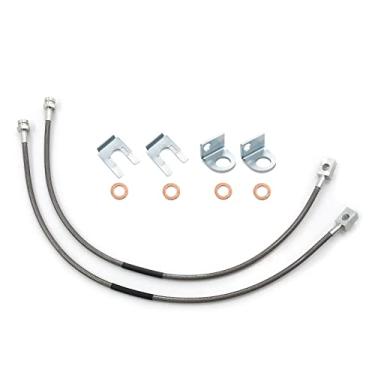Imagem de Acouto Kit de Linhas de Freio de Aço Inoxidável para TJ YJ XJ 1987-2006 Com Prêmio de Elevador de 4-6 Polegadas-Substituição Direta de Segurança Aprimorada No Desempenho do Freio