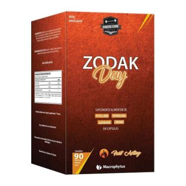 Imagem de Zodak Day 90 cápsulas (psyllium + spirulina + guaraná) - Macrophytus