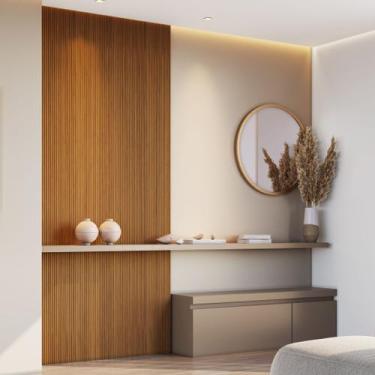 Imagem de Kit 2 Placas de Painel Ripado Toronto 250cm X 58cm X 3,3mm (rende 2,9m