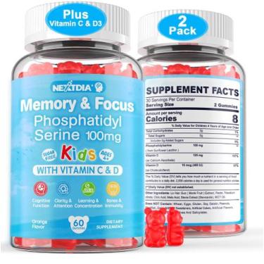 Imagem de Suplemento Nextdia Fosfatidilserina 100mg com vitamina C e D3