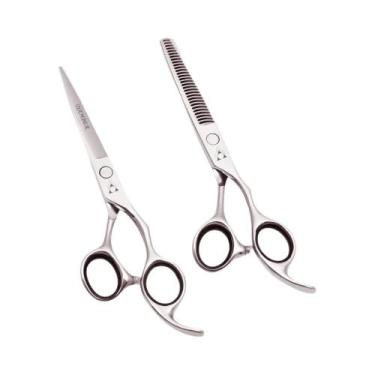 Imagem de Tesoura Profissional De Cabeleireiro 6.0 440C Ferramentas De Barbeiro 