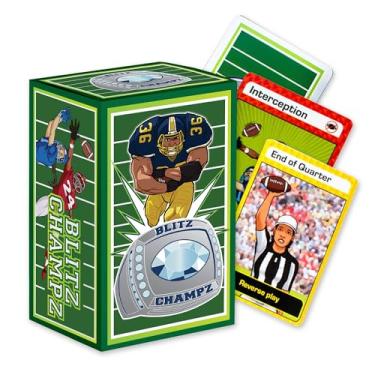 Imagem de Blitz Champz | Football Card Game (Ages 7+) | Fun Family Game | Party Game | Gifts for Football Fans | Card Game for Kids | Card Game for Adults