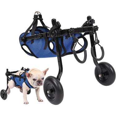 Imagem de Cadeira De Rodas Para Cães,cadeira De Rodas Ajustável Para Cães Para Pernas Traseiras,cadeiras De Rodas Para Cães De Estimação Com Patas Traseiras Para Deficientes Andando, S