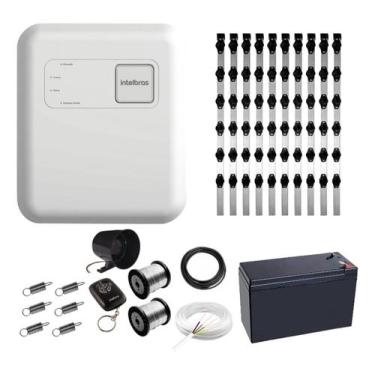 Imagem de Kit Cerca Elétrica Industrial Intelbras para 100 Metros com Hastes Big