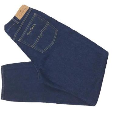 Imagem de Calça Jeans Pierre Cardin Tradicional Masculina 100% Algodão., 44, Azu