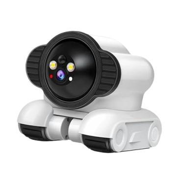 Imagem de Generic Câmera robótica sobre rodas, câmera de segurança resistente e móvel para babá, lente dupla, para bebês idosos, sala de estar interna, Wi-fi