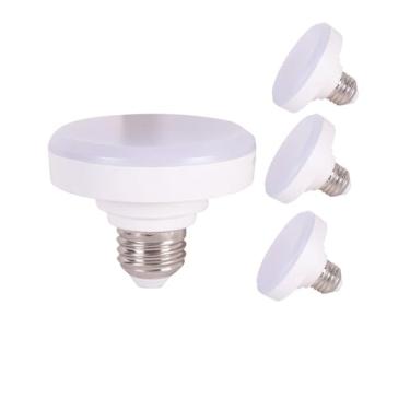 Imagem de CIKAMIO Mini luz plana E27 120V 10W LED não regulável 75W substituição de lâmpada de agachamento 3000K branco macio (branco quente 3000K)