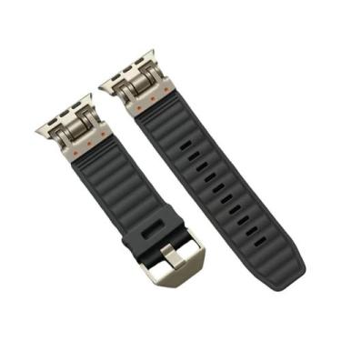 Imagem de Pulseira De Silicone Macia Para Apple Watch Ultra 2 49mm 45mm 44mm 42m