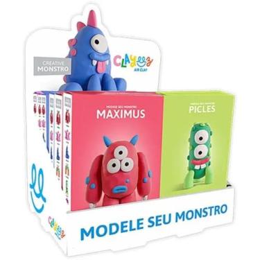 Imagem de MASSINHA AIR CLAY CLAYEEZ CREATIVE - MONSTRO - 38g - UNIDADE - DOCE BR