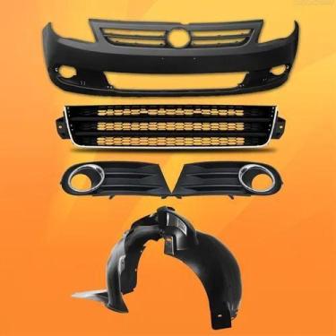 Imagem de Parachoque Gol Saveiro Voyage G5 Kit Grade Moldura Cromada - DF&B
