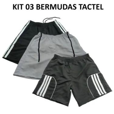 Imagem de Kit 03 Bermudas Masculina Tactel - 38 ao 44 Academia ,Esportiva, Praia