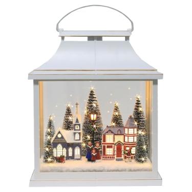 Imagem de Enfeite Natalino Lamparina Figuras c/Led (3 Pilhas AA, Não Inclusas)