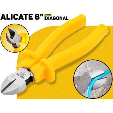 Imagem de Alicate De Corte Diagonal 6 Polegadas Vonder Isolado 1000v Profissiona