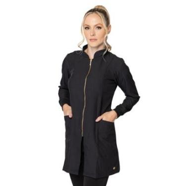 Imagem de Jaleca Feminino Gola Padre Manga Longa Two Way com Zíper-Feminino