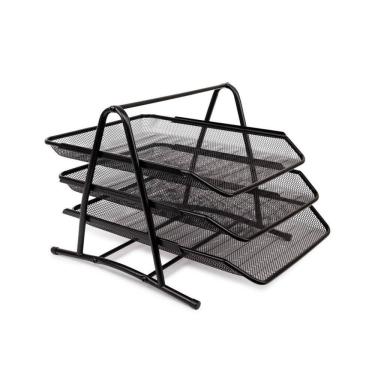 Imagem de Organizador De Mesa Escritório Bandeja De Documentos Tripla