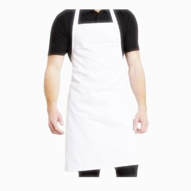 Imagem de Avental De Frente Tecido Oxford Branco 85X60