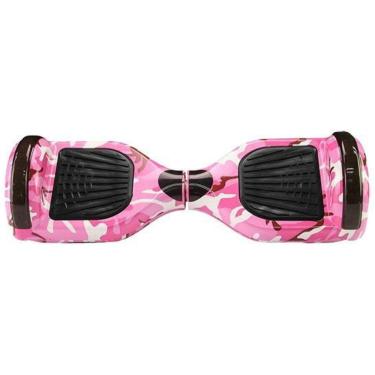 Imagem de Hoverboard Overboard Skate Elétrico Led Rosa Camuflado Nº41