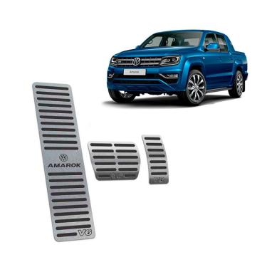 Imagem de Descanso + Pedaleiras Automático Amarok V6 2010/2019 Preto