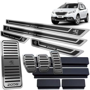 Imagem de Soleira Pedaleira Descanso Peugeot 2008 15/19 Manual Preto A
