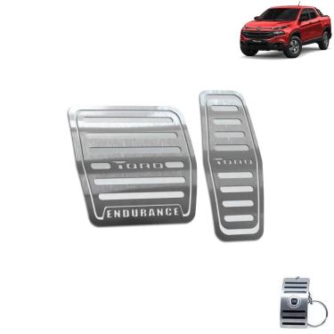 Imagem de Pedaleira Automático Fiat Toro Endurance 2016 A 2021 Prata