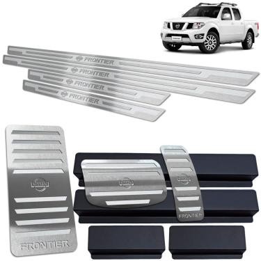 Imagem de Soleira Pedaleira Descanso Frontier 2005/2017 Prata AR Auto