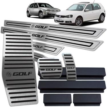 Imagem de Soleira Pedaleira Auto Descanso Golf 1999 A 2013 Preto BR