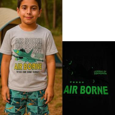 Imagem de Pijama Infantil Menino Verão Brilha No Escuro - kappes, 14