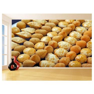 Imagem de Papel De Parede Alimentos Salgados Coxinha Bar 3,5M Al526