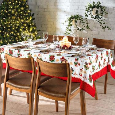 Imagem de Toalha De Mesa Retangular 8 Lugares Dhler 250X160 Natal 111