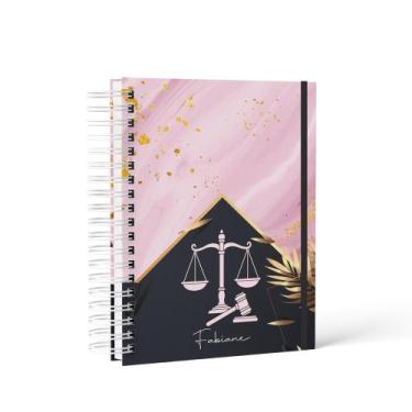 Imagem de Agenda Permanente Fabiane Advocacia - Tamanho A5 - no-brand