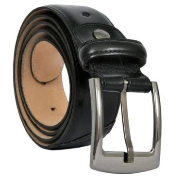 Imagem de Cinto Masculino Social Clássico Preto Marrom Branco 105 A 130cm Presen