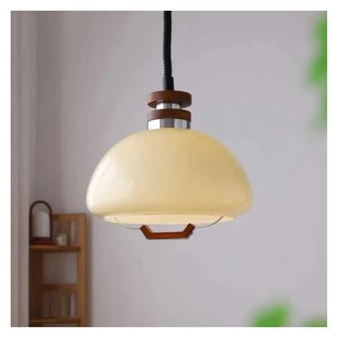 Imagem de Lustre Medieval Retro Restaurante Escalável Suspenso Madeira Maciça Designer Mesa de Jantar Luminária Pendente Decoração para Casa