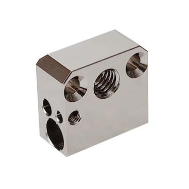 Imagem de POLISI3D Bloco de aquecimento de cobre banhado a alta temperatura Ender 3 bloco térmico compatível com MK8 Extruder Ender 3 V2 Pro Ender 5 Plus CR10 S4 S5 Impressora 3D todas as atualizações de metal