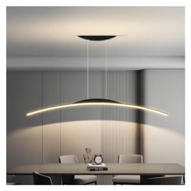 Imagem de Led Preto/Branco Sala de Jantar Cozinha Lustre Bar Sala de Estar Estudo Luminárias Decorativas Lustre Luminária