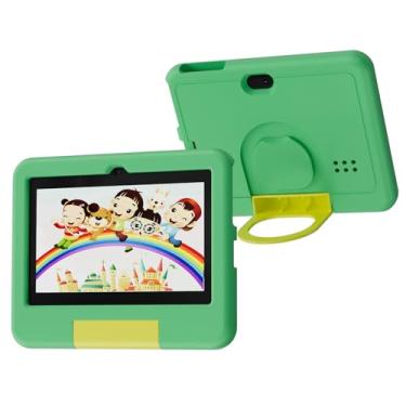 Imagem de Tablet infantil, tablet Android de 7 polegadas para crianças, 4 GB de RAM, 32 GB de ROM, expansão de 1 TB, tablets infantis com controle parental, tela IPS, câmera dupla, educacional, jogos, capa à
