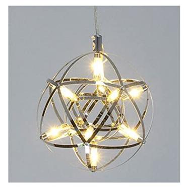 Imagem de Luminária Retro, Lustre Lustre Moderno - Estilo Spark Ball Lamp Quarto Sala de Estar Iluminação Loja de Roupas Escada Luz Decorativa