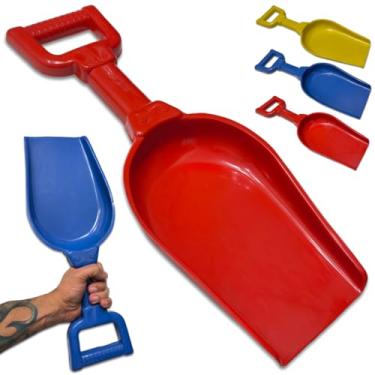 Imagem de Pá de Areia Grande Infantil Brinquedo Praia Parquinho Pá Gigante (vermelho, 1, 1)