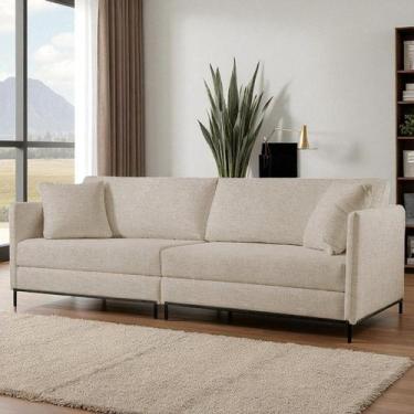 Imagem de Sofá Fixo Ravi 2 Lugares Luxo 1,70m Castellar Móbile