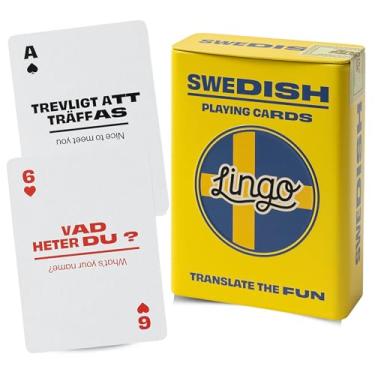 Imagem de Swedish Lingo Playing Cards in Wayfarer Tin Box | Travel Flashcards | Learn Swedish Vocabulary in A Fun & Easy Way | 52 Essential Translations