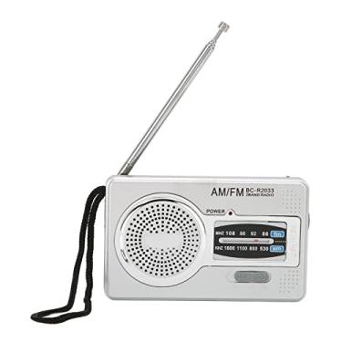 Imagem de VBESTLIFE Rádio AM FM Portátil, Rádio Operado por Bateria, Recepção de Longo Alcance, Alto-falante, Antena Transistor, Conector de 3,5 Mm para Emergência Externa Doméstica