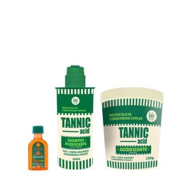 Imagem de Kit Lola Tannic Acid com Shampoo, Acidificante e Pinga! Óleo de Cenour