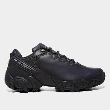 Imagem de Tênis Couro Bull Terrier Dakar Low Masculino, Preto, 40