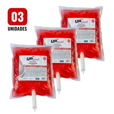 Imagem de Kit 3 Sabonetes Líquidos Glicerinados 800ml Romã e Maçã com Válvula pa