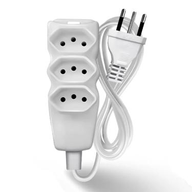 Imagem de Extensao Cabo 2P T PP Plano 3X0,75 3M Branca