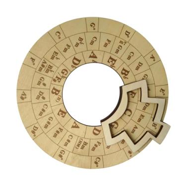 Imagem de Dynwave Ferramenta de melodia de madeira, roda de acordes, compreensão de tonalidade, círculo redondo de quintas, ferramenta de transposição musical para