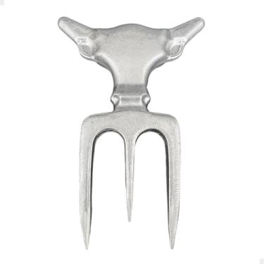 Imagem de Garfo Tridente Para Carne Churrasco Boi Bull Em Alumínio