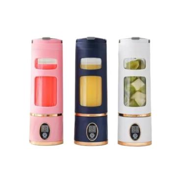 Imagem de Mini Liquidificador Portátil Blender Personal Recarregável USB 10 Lâminas 450ml(ALEATORIO)