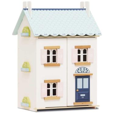 Imagem de Casa de Bonecas de Madeira Blue Belle, 3 Andares, para Meninos e Meninas, Le Toy Van.